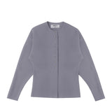 Birrot LAY2 ROUND-NECK CARDIGAN, Lilac Grey