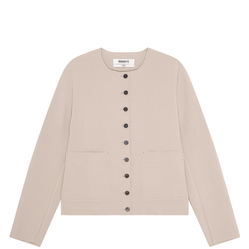 Birrot LAY2 ROUNDNECK JACKET, Sand