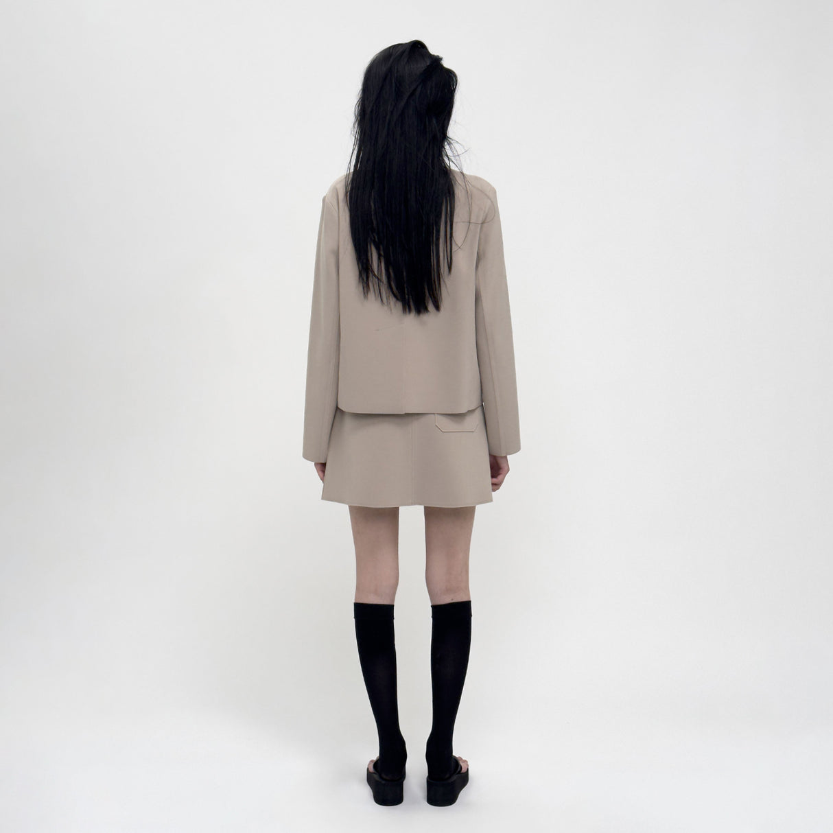 Birrot LAY2 ROUNDNECK JACKET, Sand