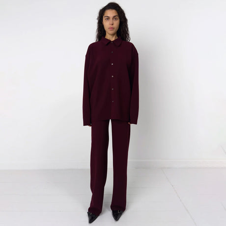 Birrot LAY2 STRAIGHT TROUSER, Maroon