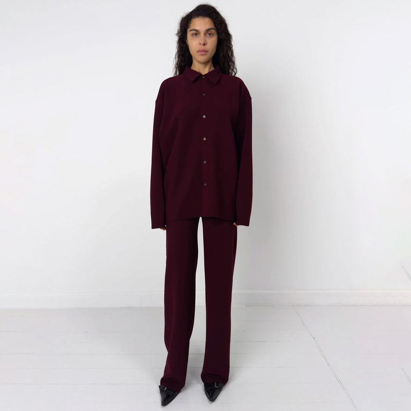 Birrot LAY2 STRAIGHT TROUSER, Maroon