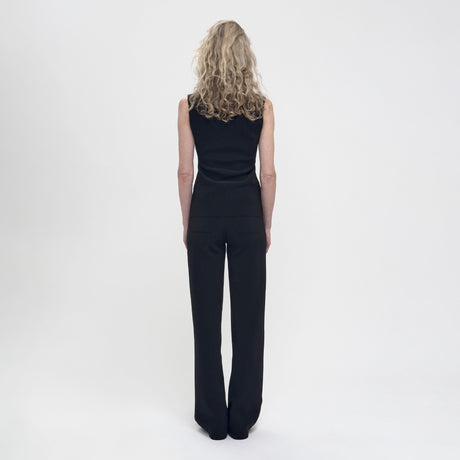 Birrot LAY2 DRAPE TOP, Black