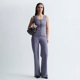 Birrot LAY2 STRAIGHT TROUSER, Lilac Grey