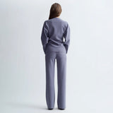 Birrot LAY2 STRAIGHT TROUSER, Lilac Grey