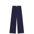 Navy blue pants on a white background