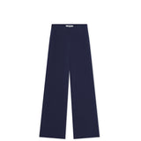 Navy blue pants on a white background