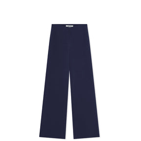 Navy blue pants on a white background