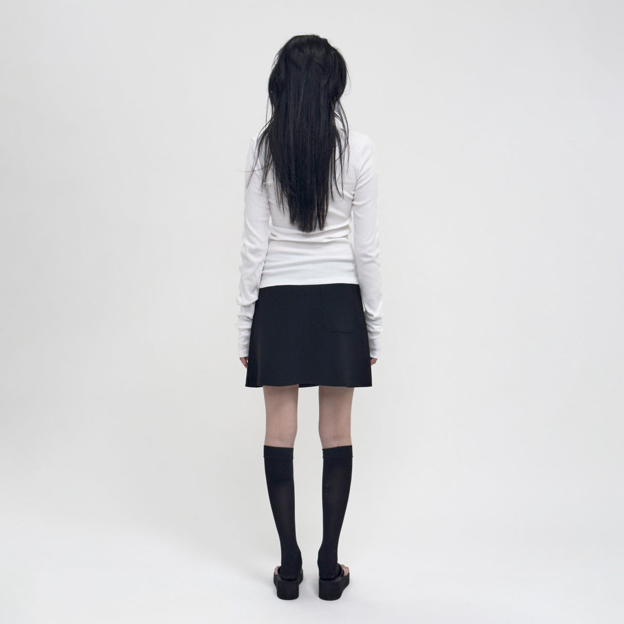 Birrot LAY3 A MINI SKIRT, Black