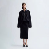 Birrot LAY3 FRONT SLIT H SKIRT, Anthracite