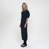 Birrot LAY3 HALF-SLEEVE BLOUSE, Black