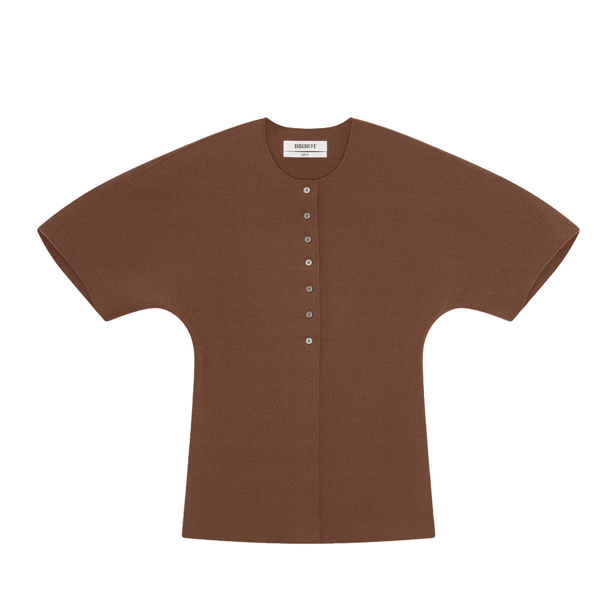 Birrot LAY3 HALF-SLEEVE BLOUSE, Brick