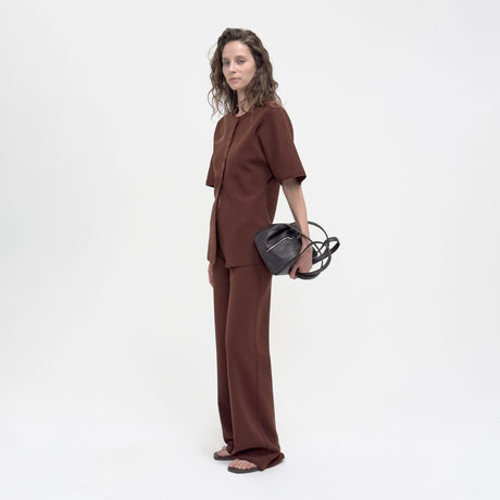 Birrot LAY3 HALF-SLEEVE BLOUSE, Brick