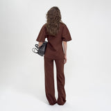 Birrot LAY2 STRAIGHT TROUSER, Brick