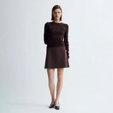 Birrot LAY3 MINI SKIRT, Cocoa Brown