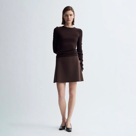 Birrot LAY3 MINI SKIRT, Cocoa Brown