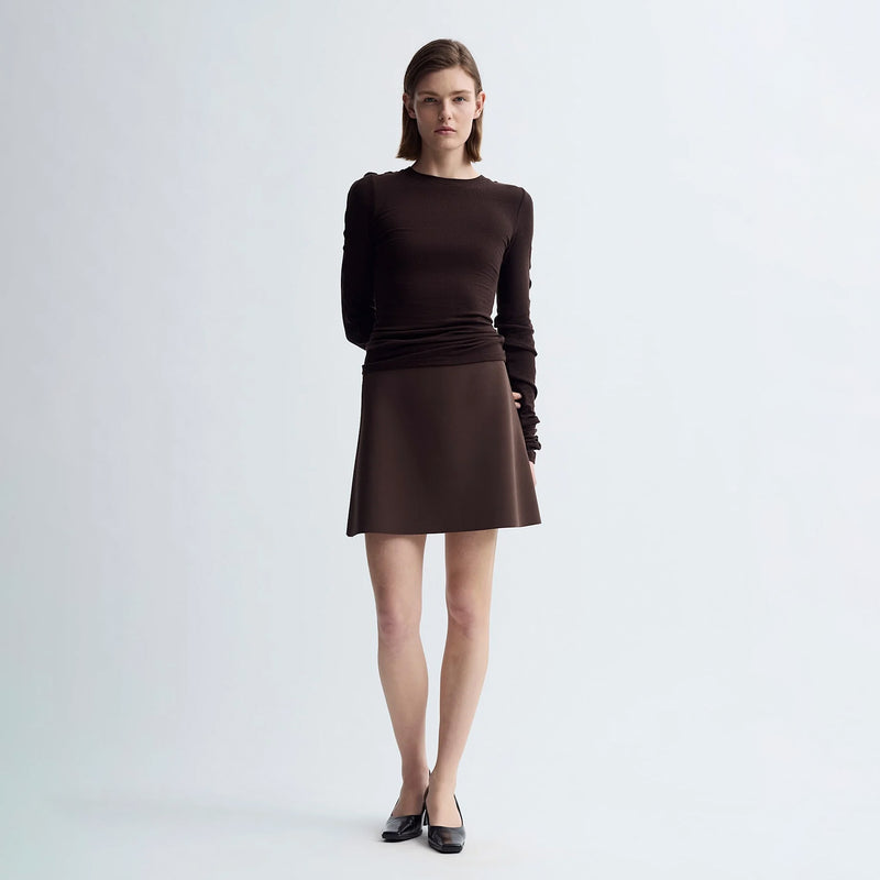 Birrot LAY3 MINI SKIRT, Cocoa Brown