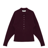 Birrot LAY3 POINT COLLAR CARDIGAN, Maroon