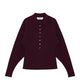 Birrot LAY3 POINT COLLAR CARDIGAN, Maroon