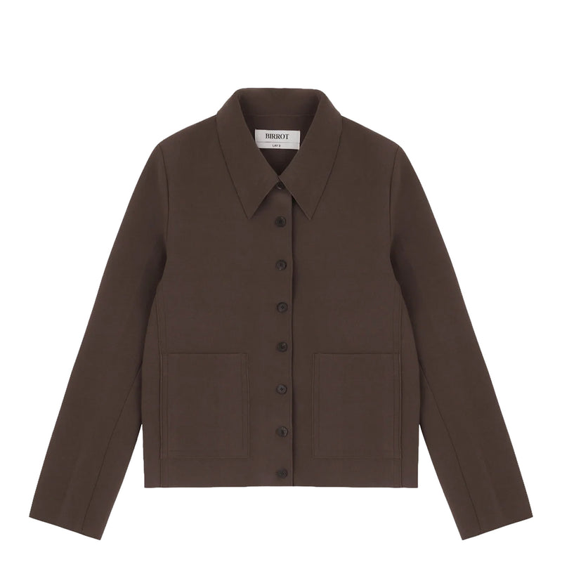 Birrot LAY3 POINT COLLAR JACKET, Cocoa Brown