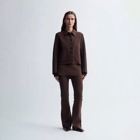 Birrot LAY3 POINT COLLAR JACKET, Cocoa Brown