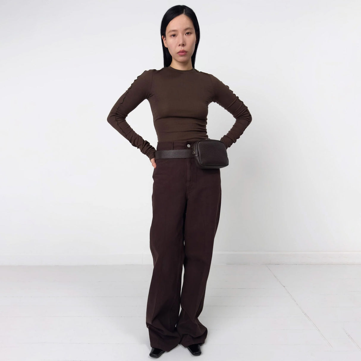 Birrot LINE TOP, Brown