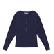 Birrot LAY2 BOATNECK CARDIGAN, Mood Indigo