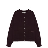 Birrot MERINO KNIT CARDIGAN, Dark Maroon