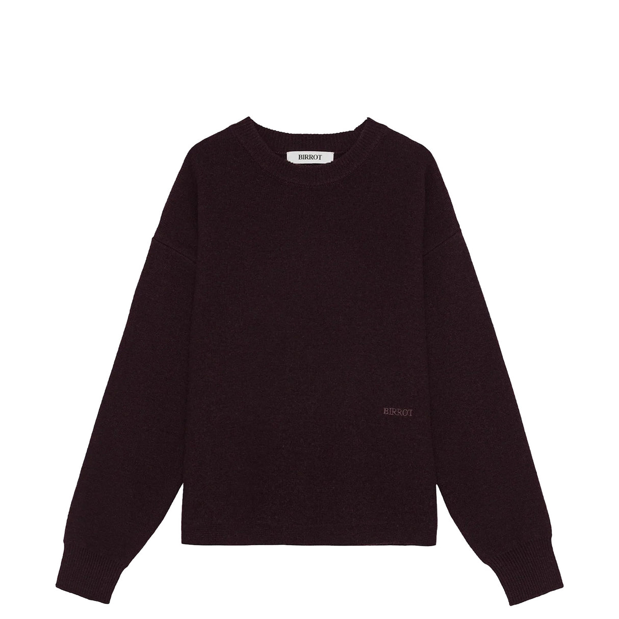 Birrot MERINO KNIT JUMPER, Dark Maroon