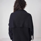 Birrot MERINO KNIT SCARF, Charcoal