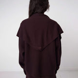 Birrot MERINO KNIT SCARF, Dark Maroon