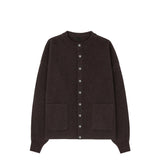 Birrot MERINO ROUND CARDIGAN, Brown