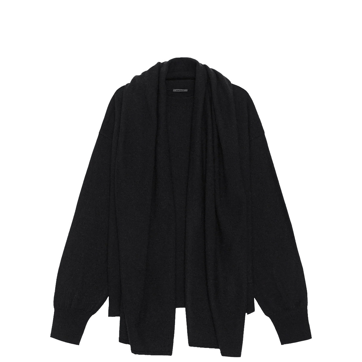 Birrot MERINO SCARF JUMPER, Black