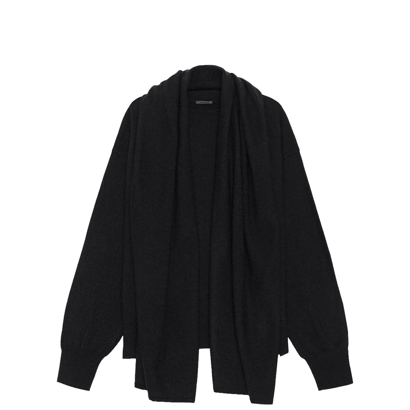 Birrot MERINO SCARF JUMPER, Black