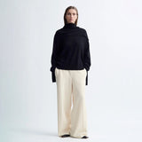 Birrot MERINO SCARF JUMPER, Black