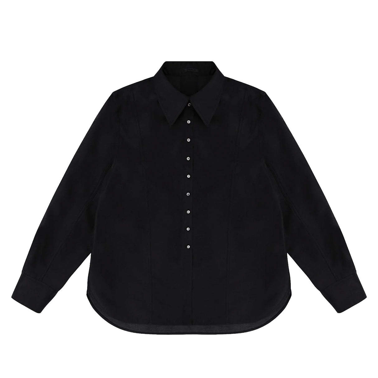 Birrot SOONJI POINT COLLAR SHIRT, Black