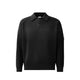 C.P. Company CHENILLE COTTON POLO SWEATER, Black
