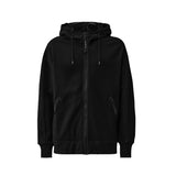 C.P. Company DIAGONAL RAISED FLEECE GOGGLE ZIP SWEATSHIRT, Black