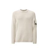 C.P. Company KNITWEAR FULL RUB CREW, Gauze White