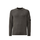 C.P. Company KNITWEAR FULL RUB CREW, Gunmetal
