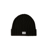 C.P. Company MERINO WOOL KNIT CAP, Black