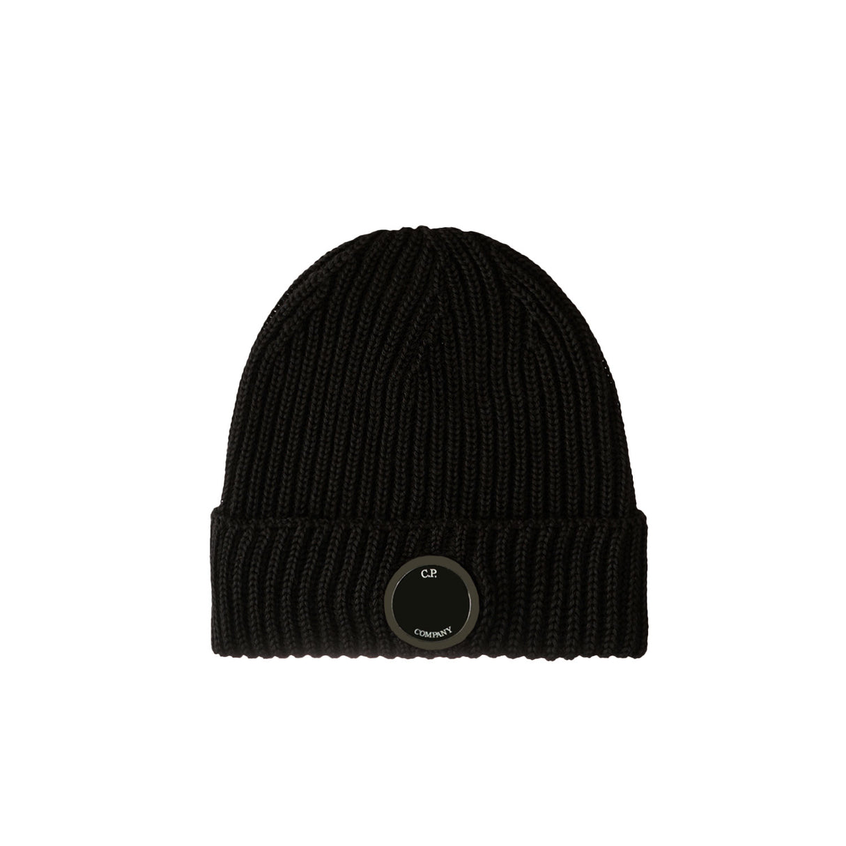 C.P. Company MERINO WOOL KNIT CAP, Black