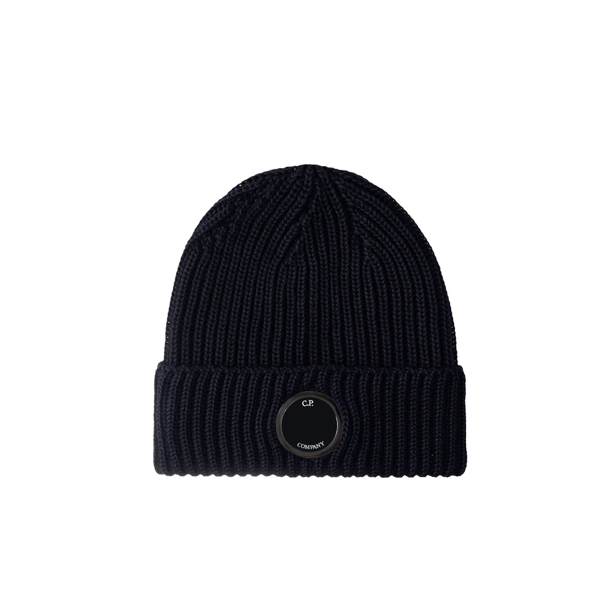 C.P. Company MERINO WOOL KNIT CAP, Total Eclipse