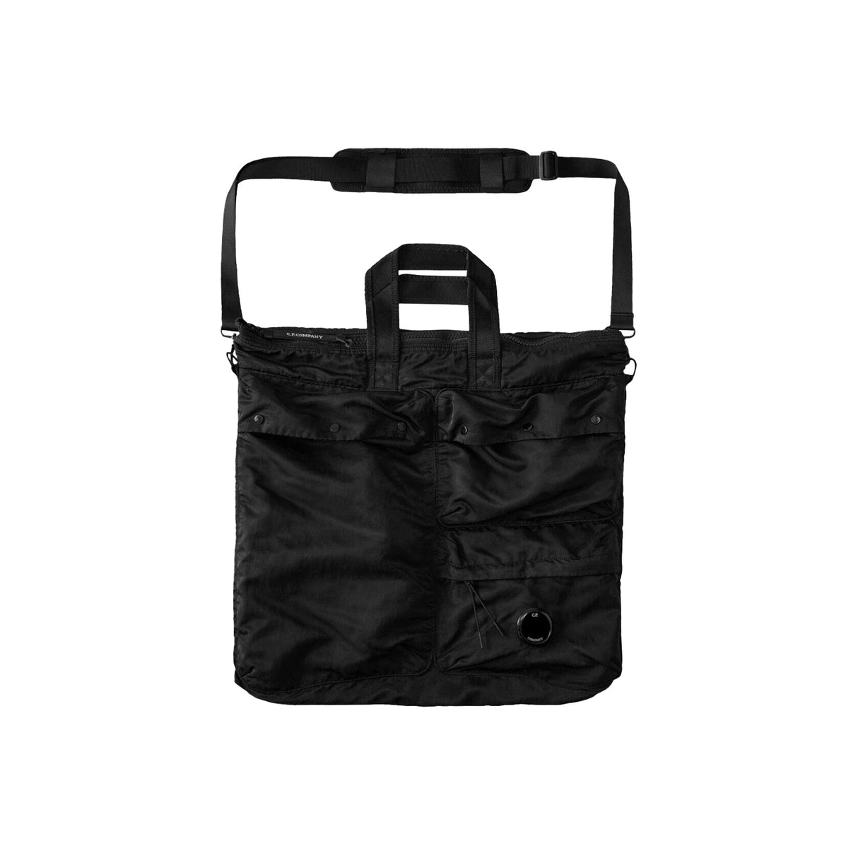 C.P. Company NYLON B LENS TOTE BAG, Black