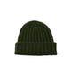 câbleami CASHMERE RIB WATCH HAT, Olive
