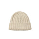 câbleami CASHMERE RIB WATCH HAT, Light Beige