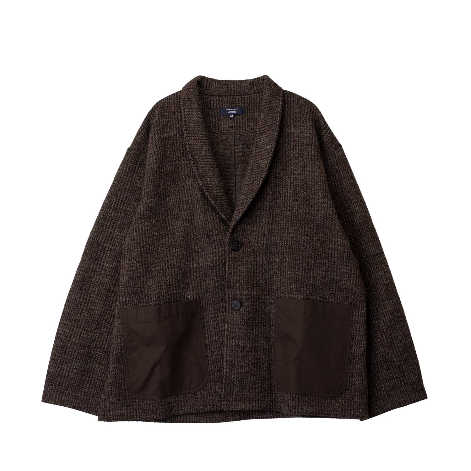 CDG Homme GLEN CHECK JACKET, Brown – Beamhill
