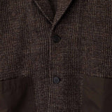CDG HOMME GLEN CHECK JACKET BROWN