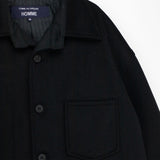 CDG Homme BONDED WOOL JACKET, Black