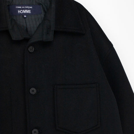 CDG Homme BONDED WOOL JACKET, Black