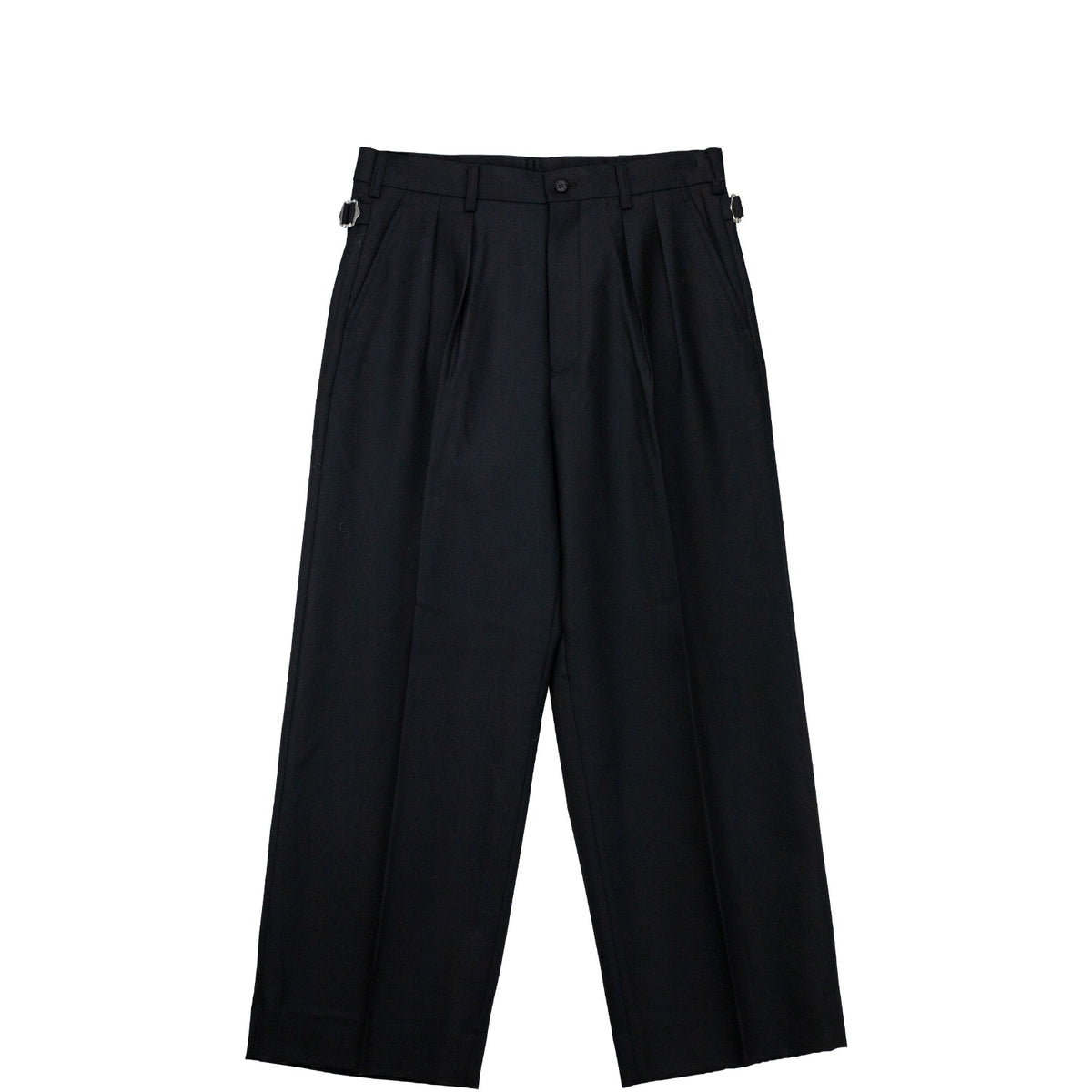 CDG Homme PLEATED WOOL TROUSERS, Black